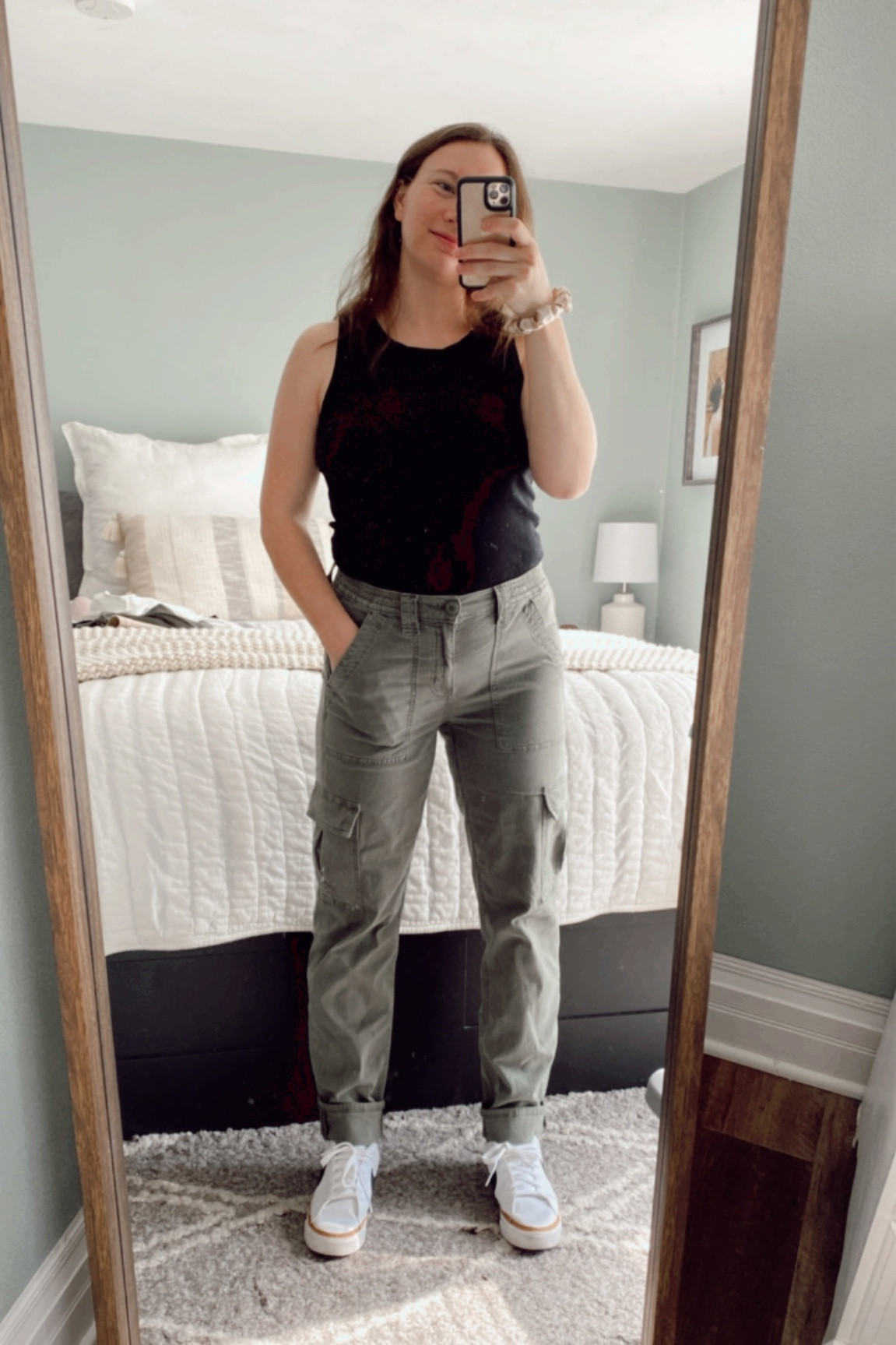 Cargos, spring outfit, Nikes, sneakers, mom outfit 

#LTKsalealert #LTKstyletip #LTKunder50