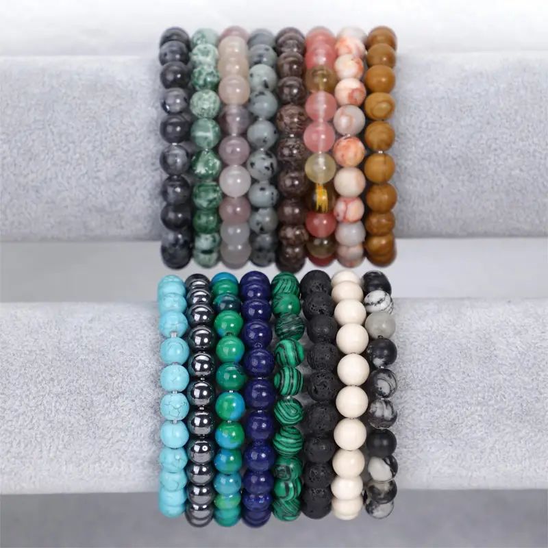 Natural Stone Beaded Bracelet For Handmade - Temu | Temu Affiliate Program