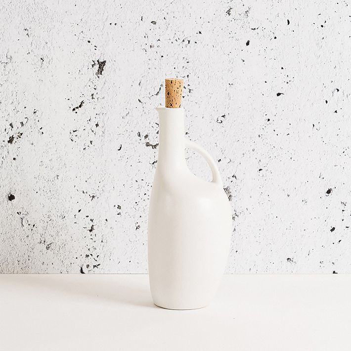 Gharyan Stoneware Olive Oil Bottle Canard | West Elm (US)