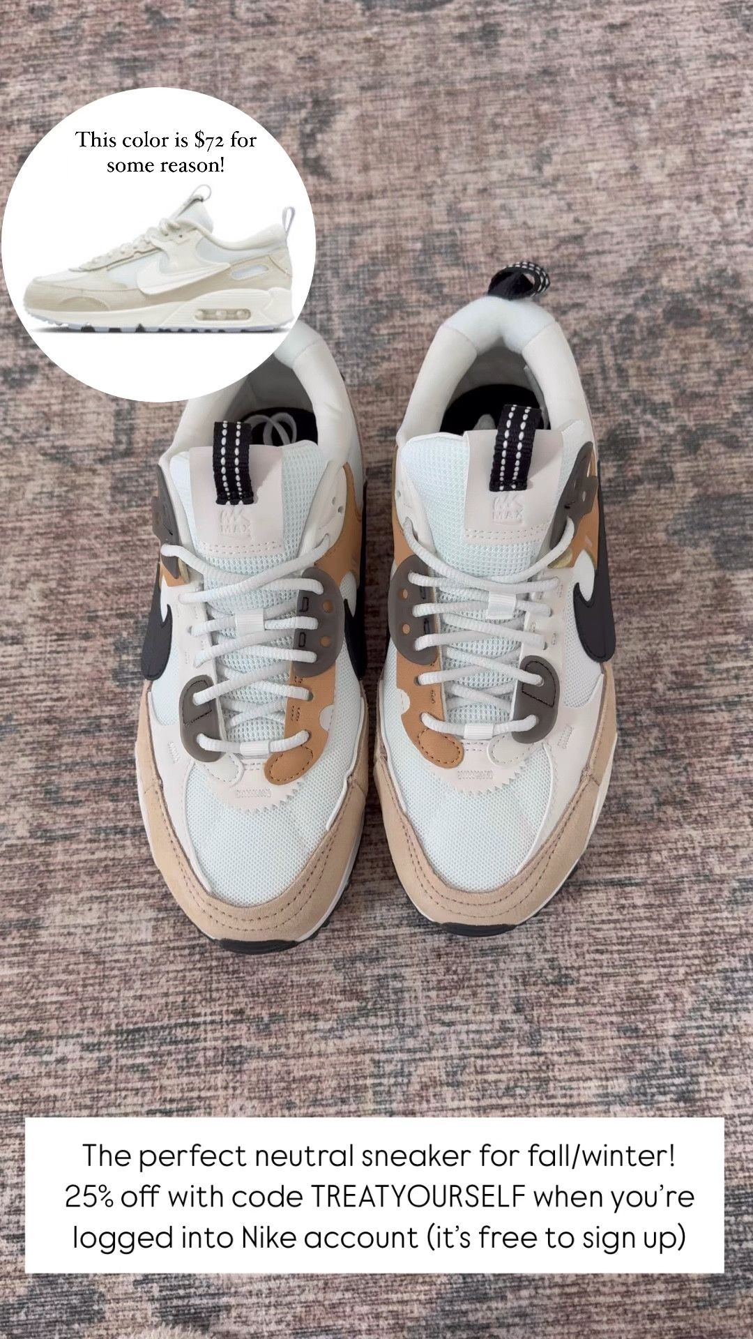 Nike Air Max 90 Futura - TTS for me. Neutral sneakers. Travel shoes. Walking shoes. Athletic sneakers. Disney shoes. Fall outfits. Fall shoes. Fall style. Gift idea for her. 

#LTKGiftGuide #LTKTravel #LTKShoeCrush