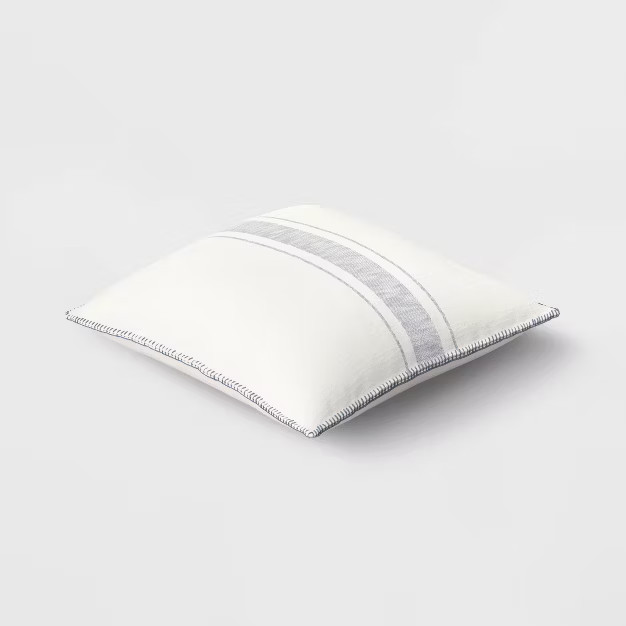 Oversized Placed Striped Square Throw Pillow - Threshold™ | Target