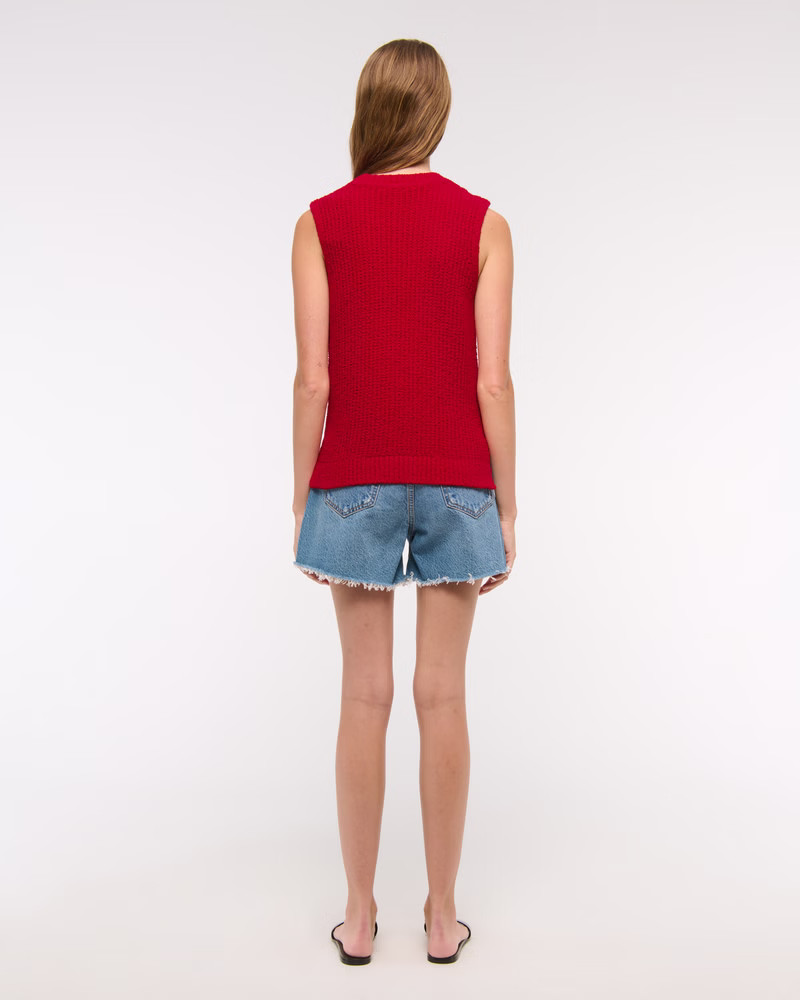 Textural Crew Sweater Shell Tank | Abercrombie & Fitch (US)