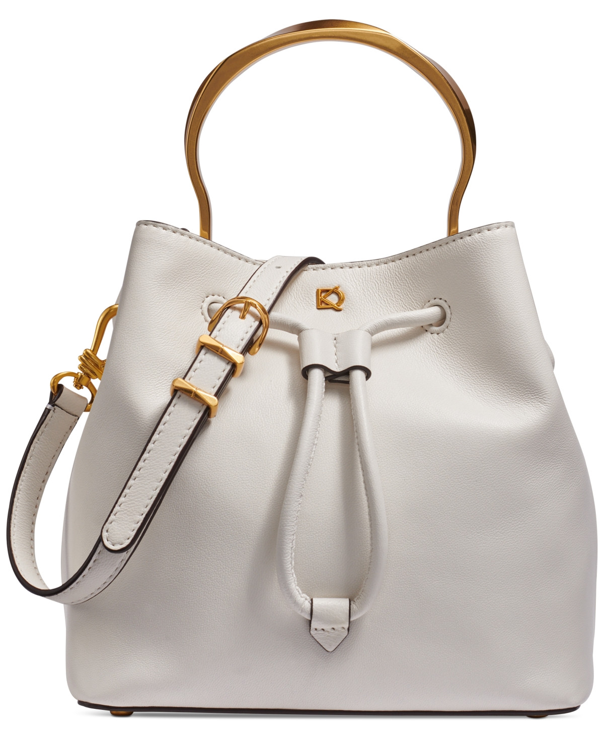 Donna Karan New York Lawrence Top Handle Bucket - Brilliant White | Macy's