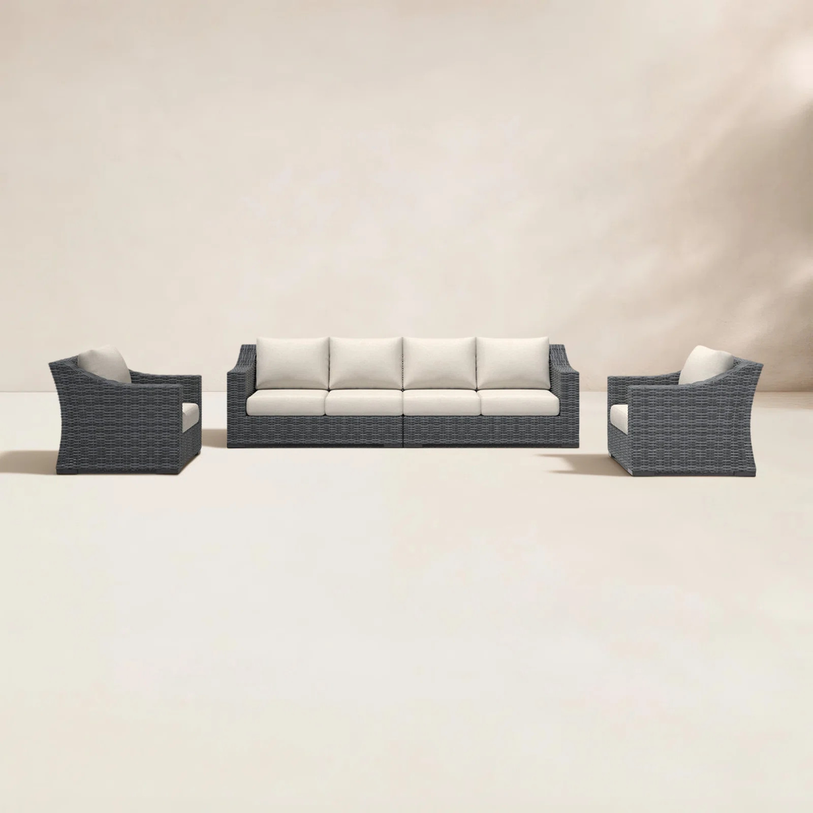 Eloisa Wicker 6 - Person Patio Conversation Set with Cushions | Wayfair North America