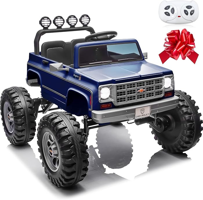 24V Ride on Licensed Chevrolet Cheyenne Truck Car w/2X200W Motor, 24 Volt Ride on Toys Power Big ... | Amazon (US)
