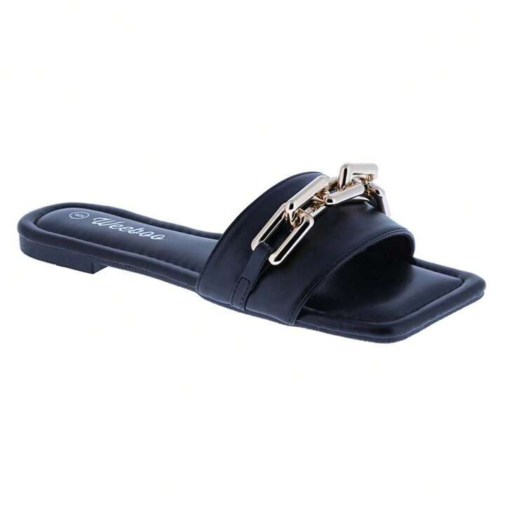 BELOVELY【Mui-5】Women's Andrea Open Toe Slide Slipper with Moisture Wicking for Outdoor Comfor... | SHEIN
