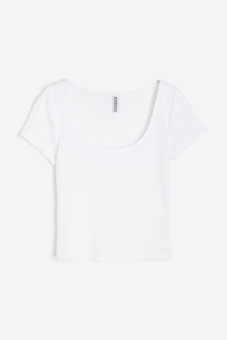 Pointelle Jersey Top | H&M (US)