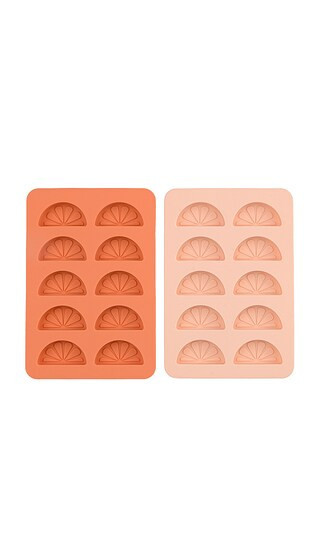 Here's How The Dotty Citrus Wedge Ice Tray in Orange. | Revolve Clothing (Global)