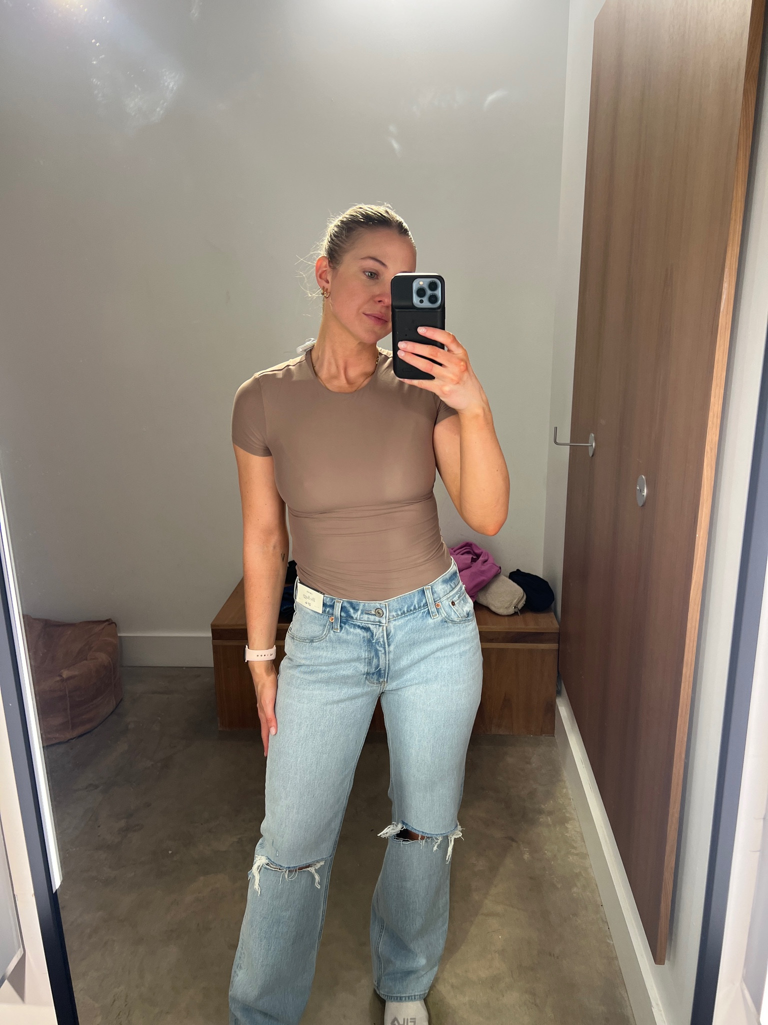 Picked up this super skimming and versatile bodysuit from ANF! Perfect to layer or wear on its own! I’m wearing a size small 🤎

#LTKstyletip #LTKfindsunder50