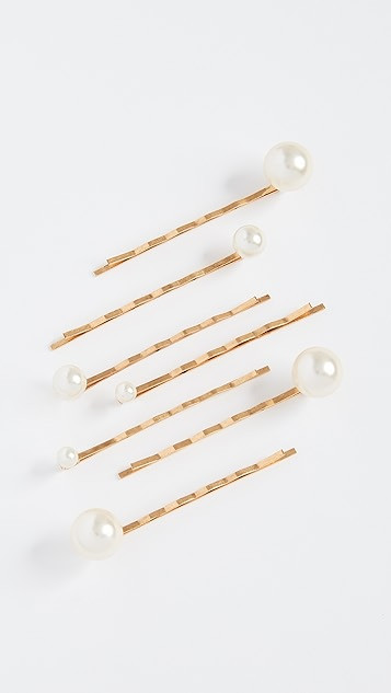 Imitation Pearl Bobby Pin Set of 7 | Shopbop