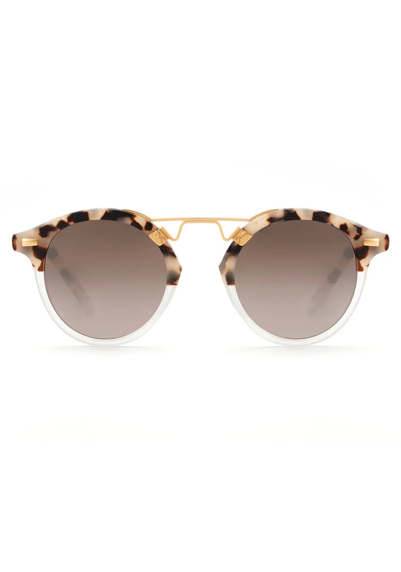 Matte Oyster to Crystal Mirror Polarized 24K | KREWE Eyewear