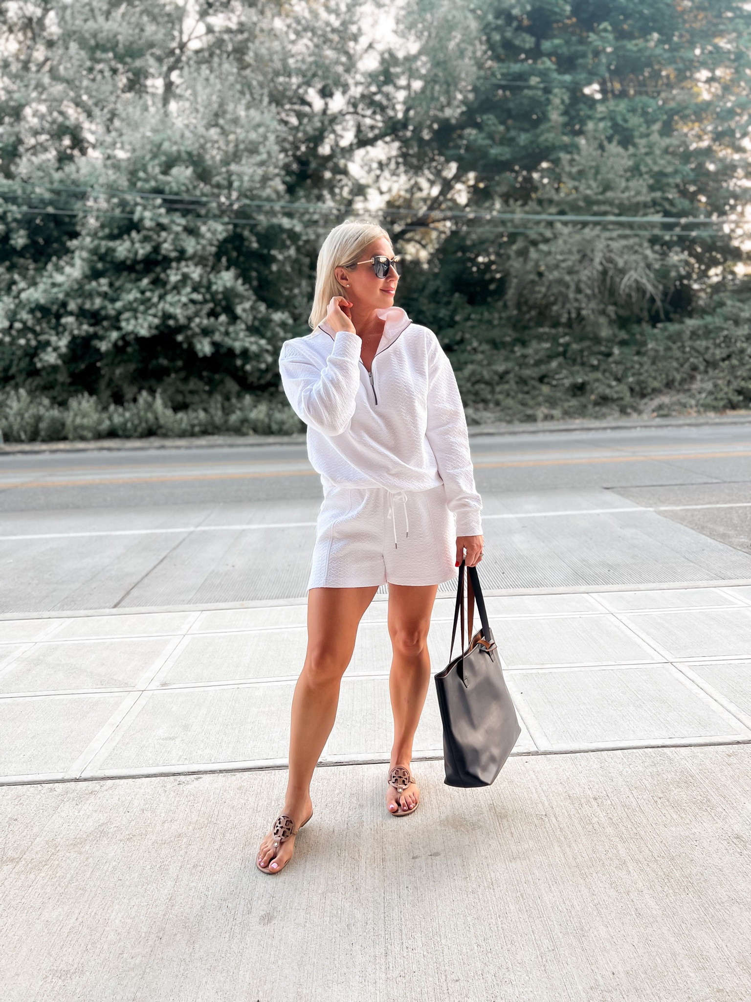 Tory Burch Miller sandals on repeat always! Size up 1/2 size -color Makeup

#LTKSeasonal #LTKshoecrush #LTKover40