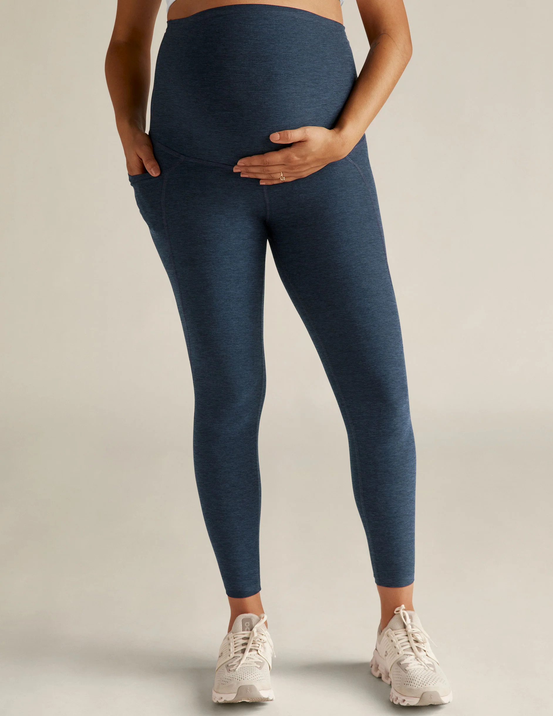Spacedye Love the Bump Maternity Pocket Midi Legging | Beyond Yoga | Beyond Yoga