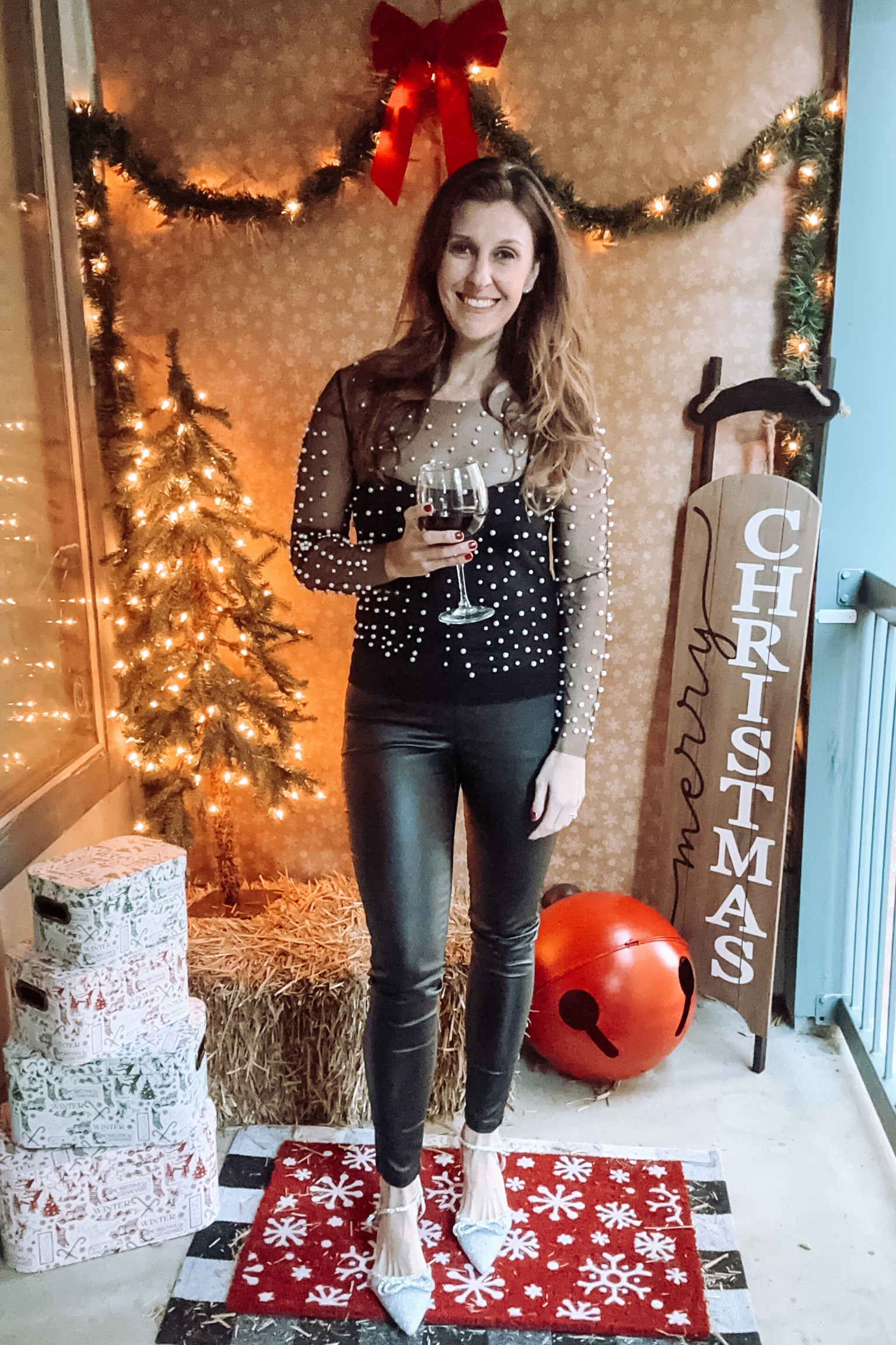 Turned porch into our Christmas Card backdrop. Here’s what I wore… love every piece! 

#LTKHoliday #LTKfamily