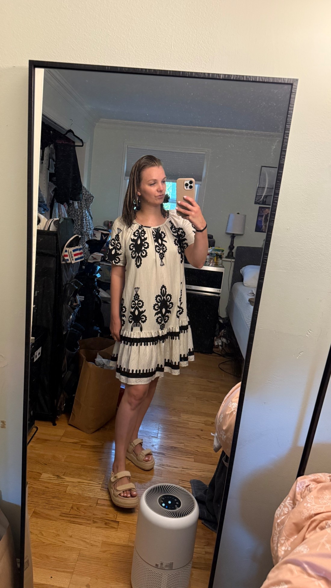 Flowy black and white dress paired with braided platform Steve Madden shoes 

#LTKFindsUnder50 #LTKSeasonal #LTKFindsUnder100