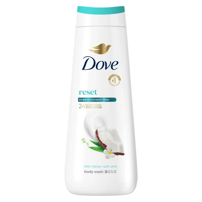 Dove Limited Edition Body Wash Tropical Coconut for Hydrated & Soft Skin, 20 fl oz | Walmart (US)