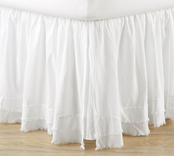 Ruffle Cotton Bed Skirt | Pottery Barn (US)