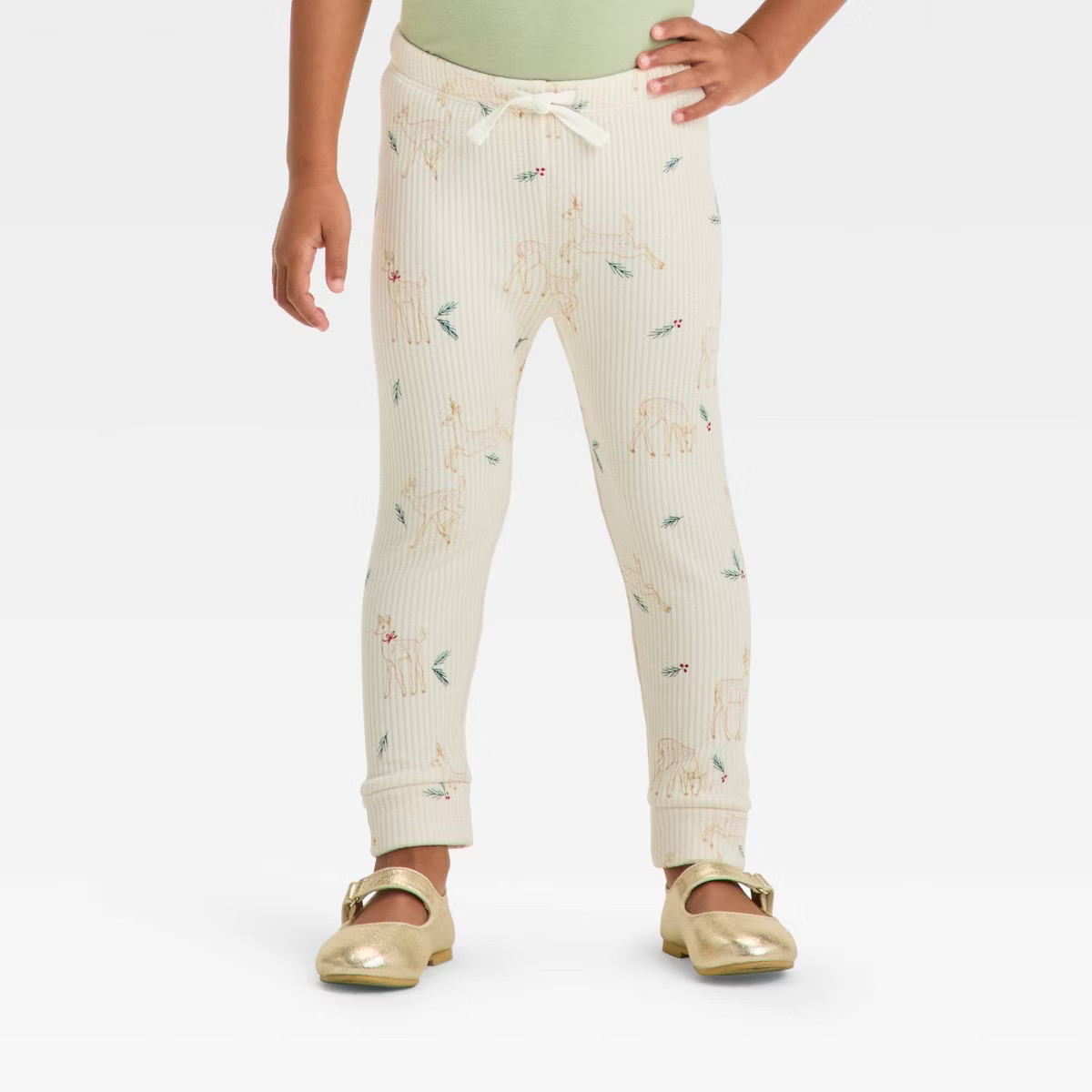 Toddler Girls' Christmas Ribbed Leggings - Cat & Jack™ | Target