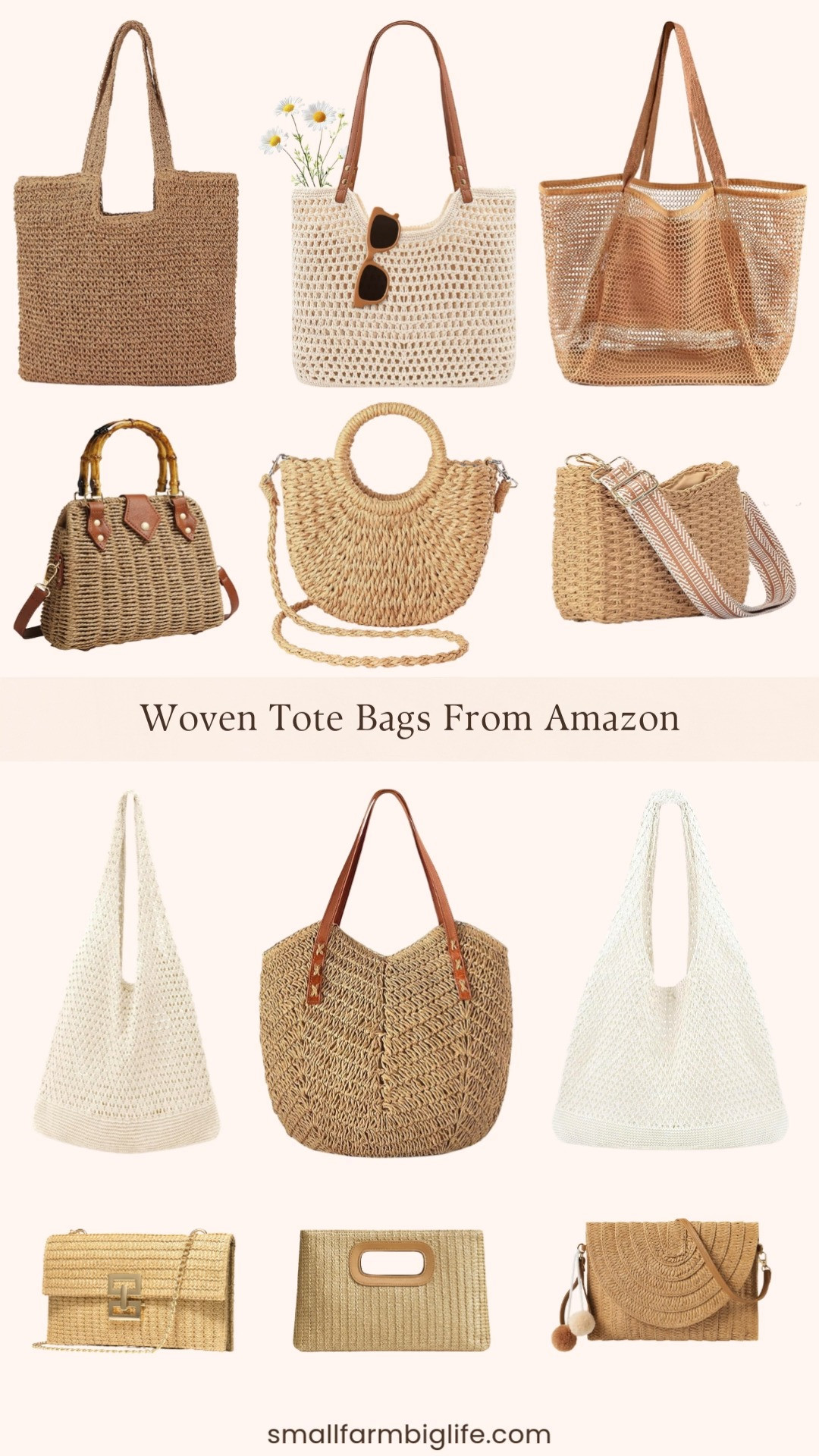 Woven bags just make every outfit feel like summer ☀️👜

From straw crossbody bags and chic clutch purses to roomy beach totes and crochet travel bags, these Amazon woven styles are perfect for vacation, pool days, and everyday errands. Lightweight, boho, and easy to style with dresses or denim. They’re the ultimate warm weather accessory 🤍✨ 

 #LTKootd #LTKOver40 #LTKTravel