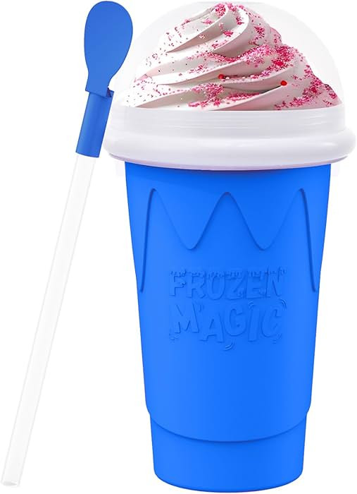 500ML Slushie Maker Cup,Quick Frozen Magic Cups for Homemade Milk Shake Ice Cream Maker, Double L... | Amazon (US)