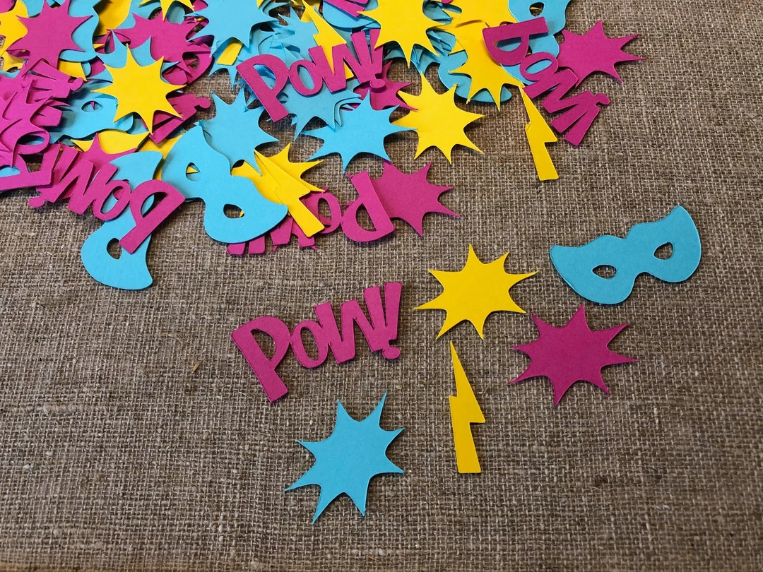 150 Piece Superhero Girls Confetti, Superhero Girls Birthday, Superhero Girls Party Decor, Superh... | Etsy (US)