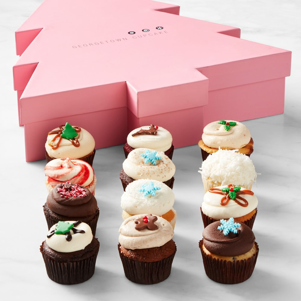 Georgetown Cupcake Holiday Cupcake Box, Set of 12 | Williams-Sonoma