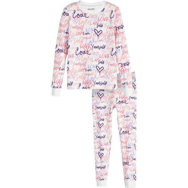 Dahl Valentines Pajama Set, Graffiti | Maisonette