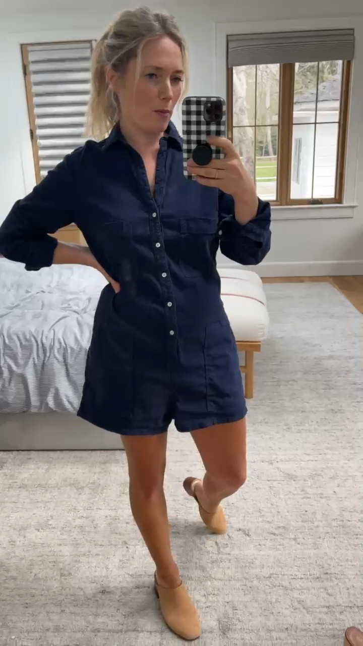 Bought this Frank & Eileen romper last spring and have been so excited to wear it! If you’re looking for spring outfit ideas, you can’t go wrong with some linen and a nude mule. 

#LTKstyletip #LTKshoecrush #LTKSeasonal