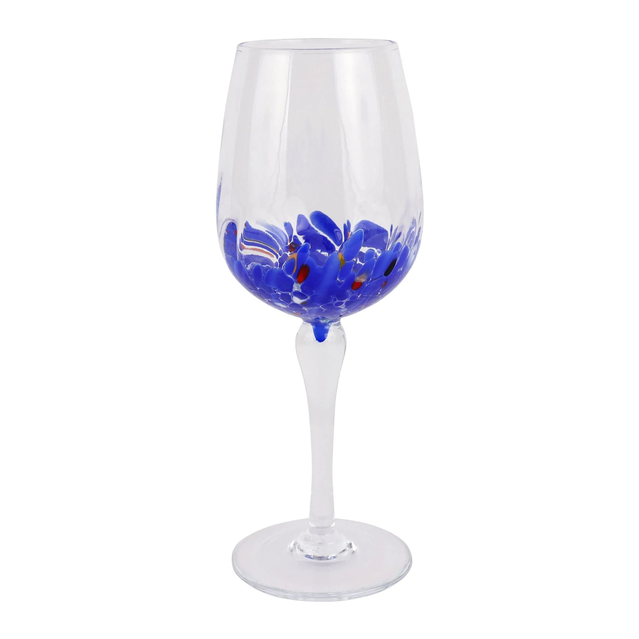 Chiara Blue Wine Glass | VIETRI