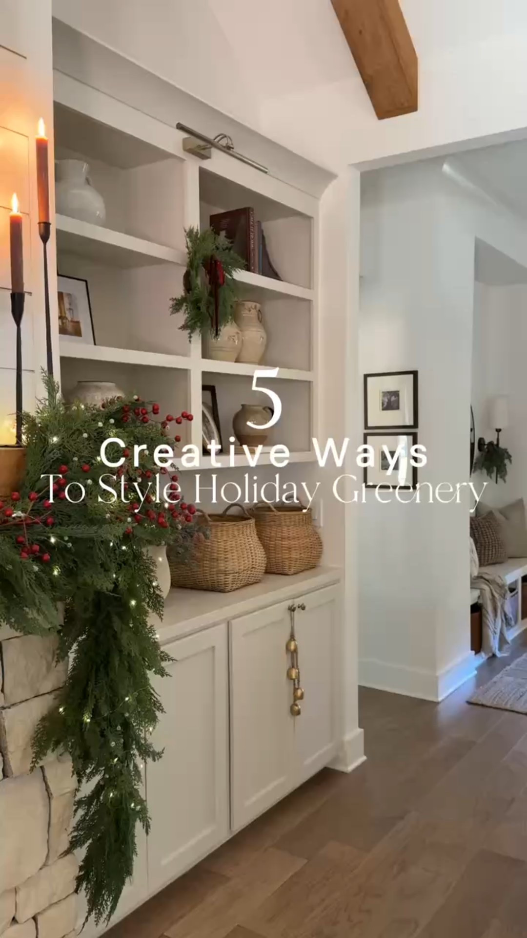 5 unique ways to style holiday greenery! 🌲

#LTKHome #LTKSeasonal #LTKHoliday