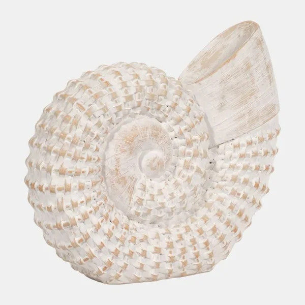 Ceramic Coastal Shell Tabletop Decoration - 7" - White - Bed Bath & Beyond - 39866098 | Bed Bath & Beyond