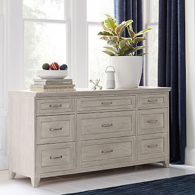 Hampton 9-Drawer Wide Dresser | Pottery Barn Teen
