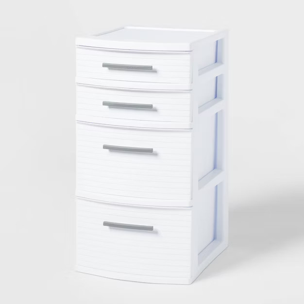 4 Drawer Medium Tower White - Brightroom™ | Target