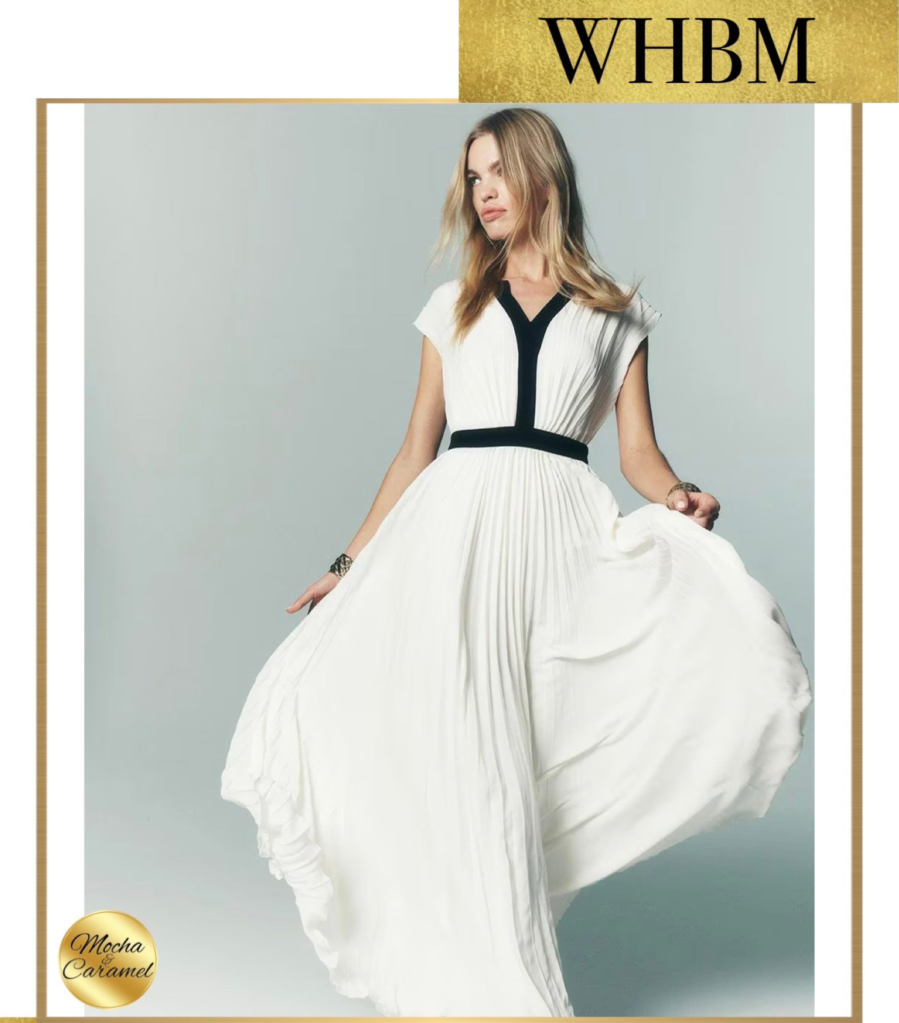 White House Black Market • Colorblocked Pleated Maxi Dress

#LTKworkwear #LTKstyletip #LTKSeasonal