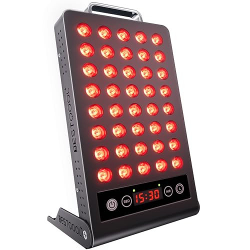 Bestqool Red Light Therapy, Dual Chip 660nm 850nm Clinical Grade Red Light Therapy for Face, Portable Infrared Light Therapy for Body, Pain Relief, Muscle Fast Recovery. 50W. | Amazon (US)
