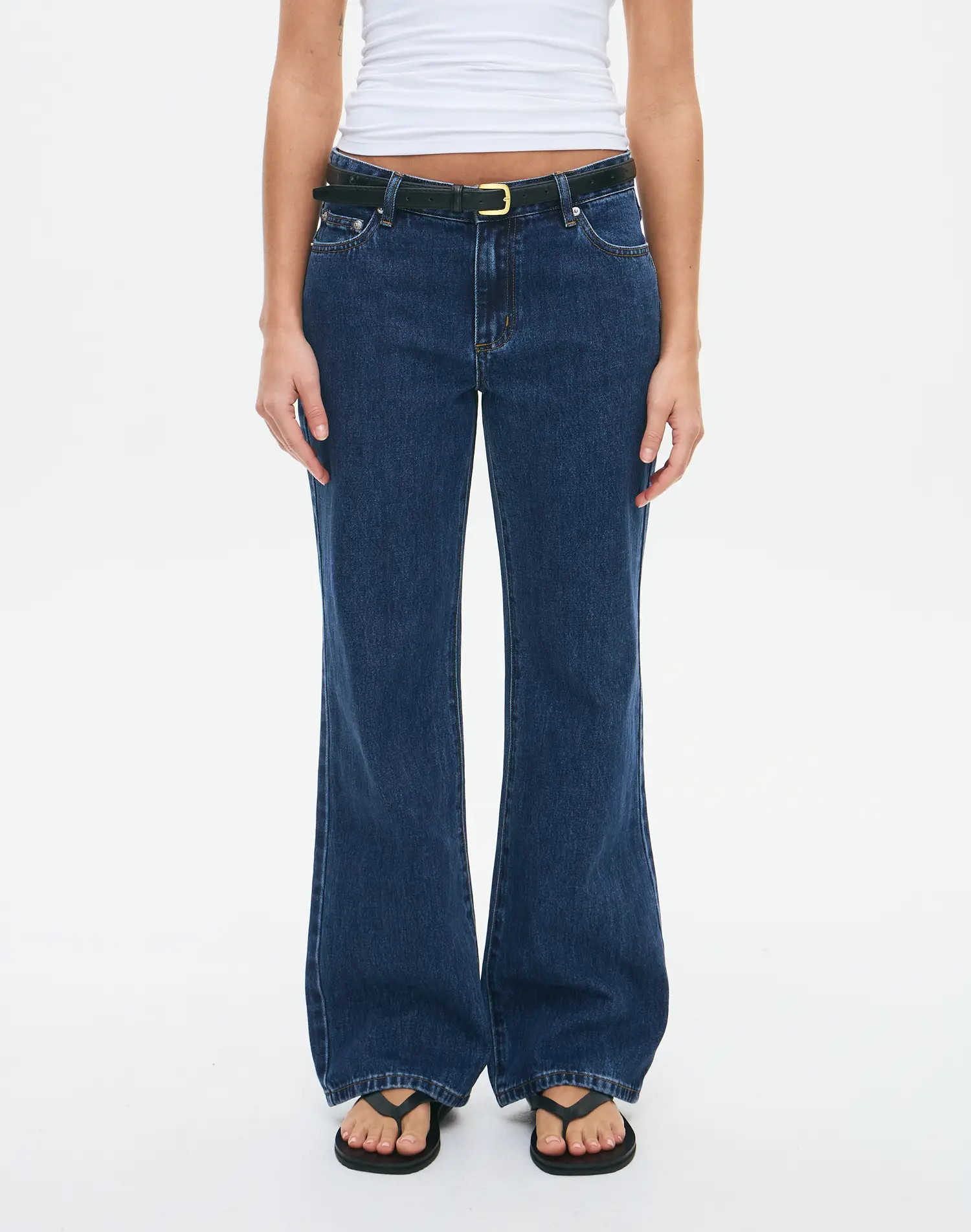 Low Rise Straight Leg Jean in Billie Blue Wash | Glassons AU | Glassons (Australia)