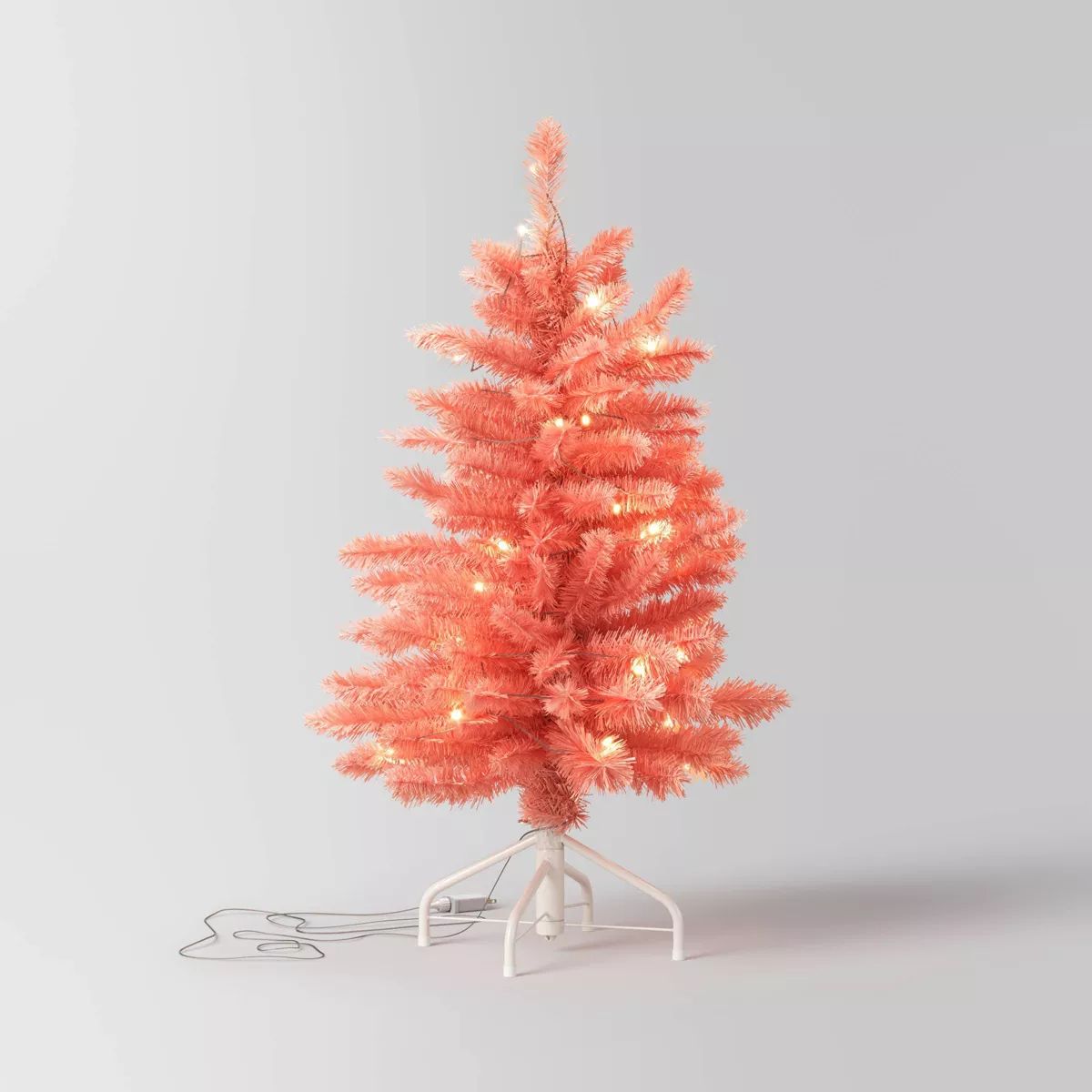3' Pre-lit LED Pink Alberta Spruce Mini Artificial Christmas Tree Clear Lights - Wondershop™ | Target
