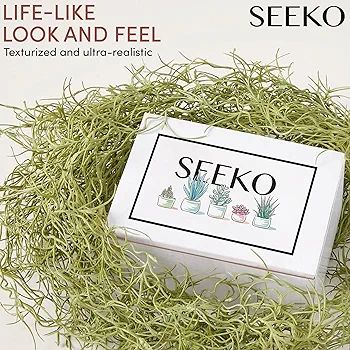 SEEKO Spanish Moss, Fake Moss for Artificial Hanging Plants & Moss for Plants - (3pck, 33" Long) ... | Amazon (US)