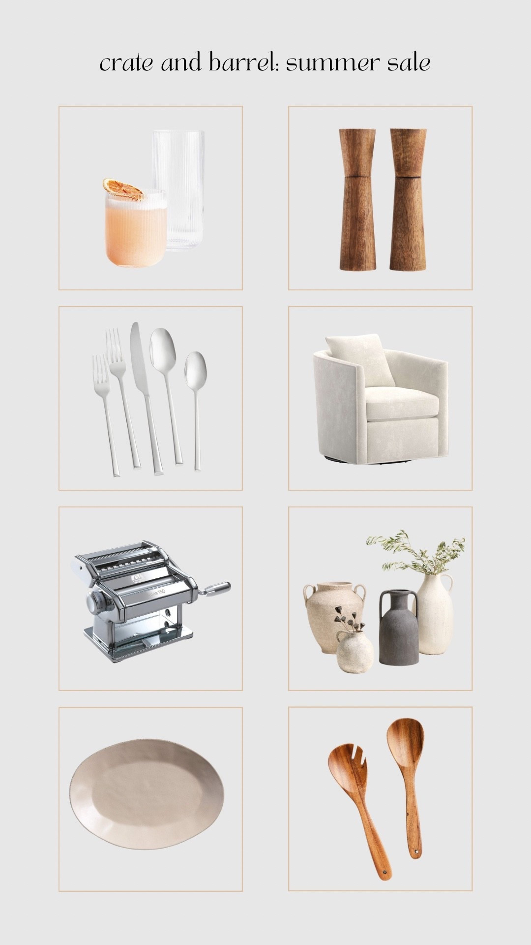 A few Crate & Barrel’s summer sale picks I saved and love 🤍

#LTKHome #LTKSaleAlert