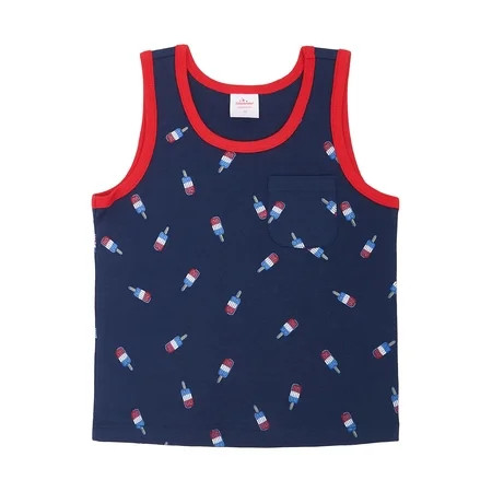 Way to Celebrate Toddler Boy Patriotic Americana Americana Tank, Sizes 12M-5T | Walmart (US)