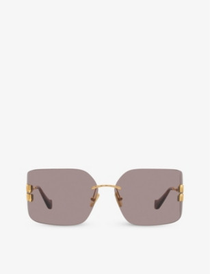 MU 54YS square-frame metal sunglasses | Selfridges