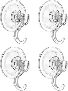 VIS'V Wreath Hanger, Large Clear Heavy Duty Suction Cup Wreath Hooks 22 LB Removable Strong Windo... | Amazon (US)