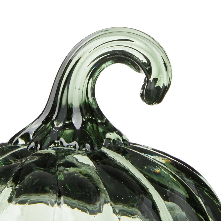 Harvest Green Glass Pumpkin, by Way To Celebrate | Walmart (US)