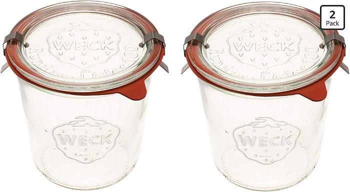 WECK Canning Jars 742 Mold Jars made of Transparent Glass - Eco-Friendly Canning Jar - Storage fo... | Amazon (US)
