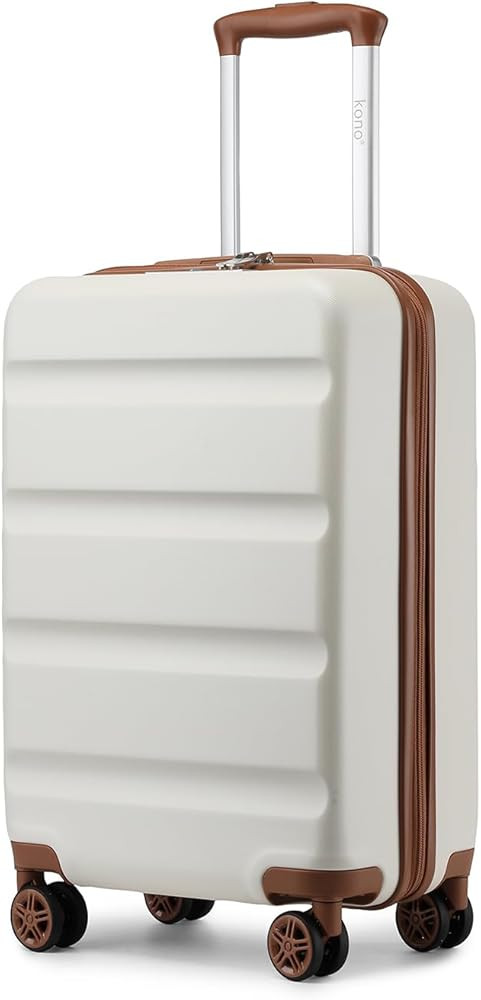 Kono Carry On Luggage 22x14x9 Airline Approved Lightweight Small Travel Suitcase with Spinner Whe... | Amazon (US)