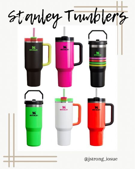 New Neon Stanley Tumblers! All colors available in 40 and 30 oz! 

#LTKfindsunder50 #LTKstyletip