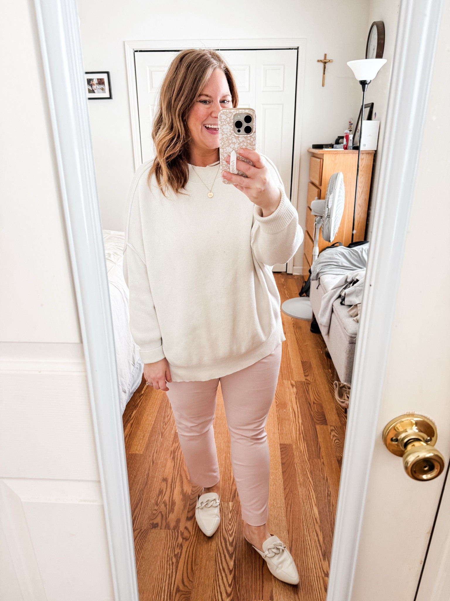 Teacher outfit!
Sweater js my true size large.  Pixie pants are a 16 petite (size up one) 

#LTKPetite #LTKMidsize #LTKWorkwear