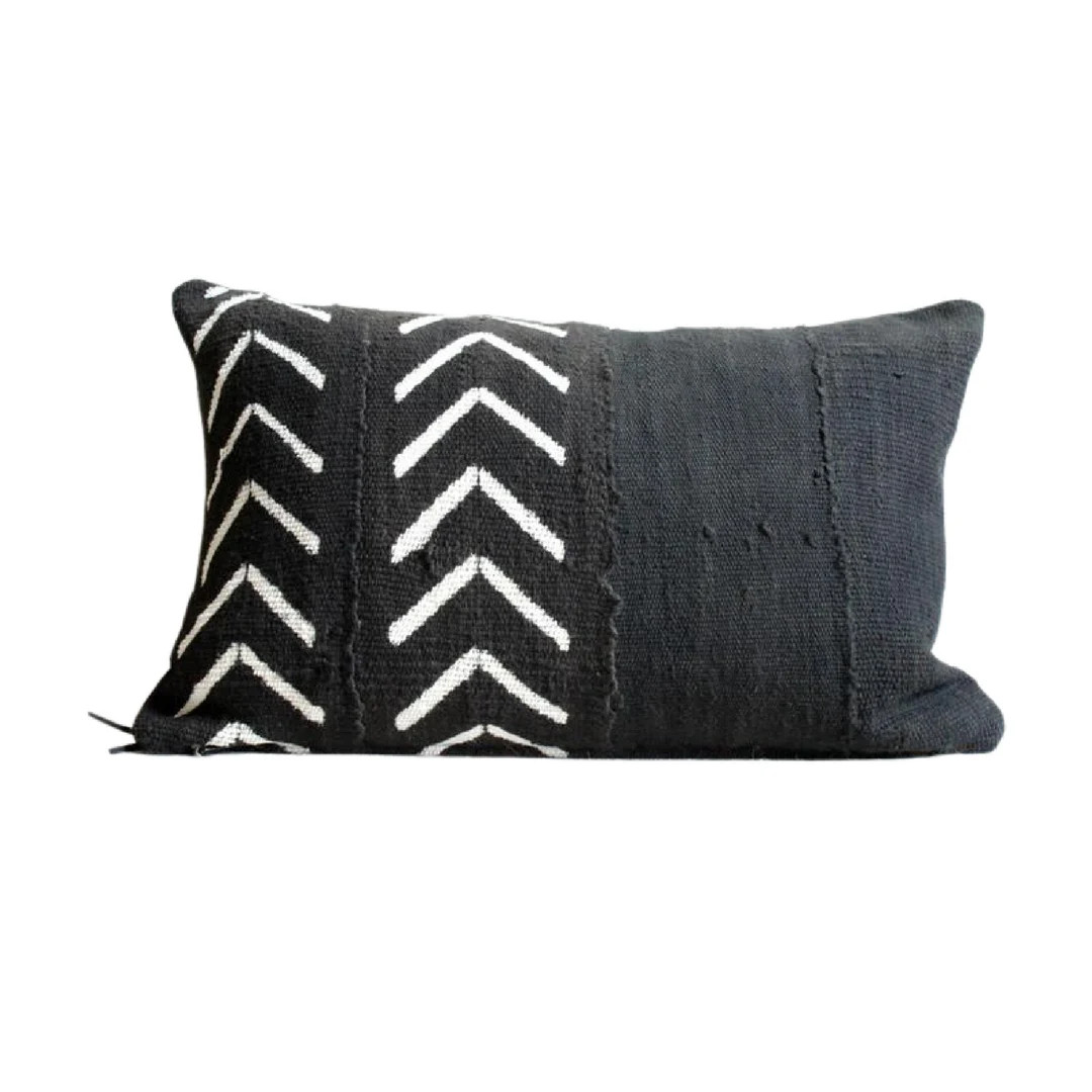 THE NORTHERN BLK Authentic African Mudcloth Lumbar Pillow Cover - Etsy | Etsy (US)