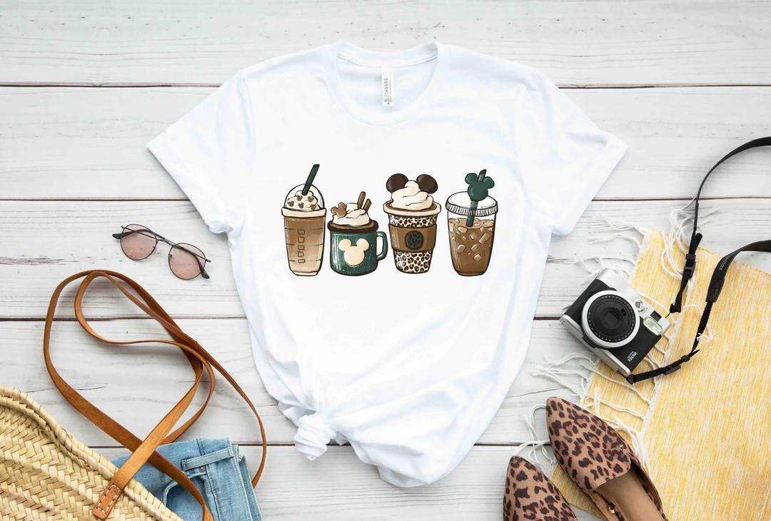 Disney Snacks Coffee T-Shirt, Disney Drink Coffee Shirts, Epcot Shirts, Disney Snacks Shirt, Disn... | Etsy (US)