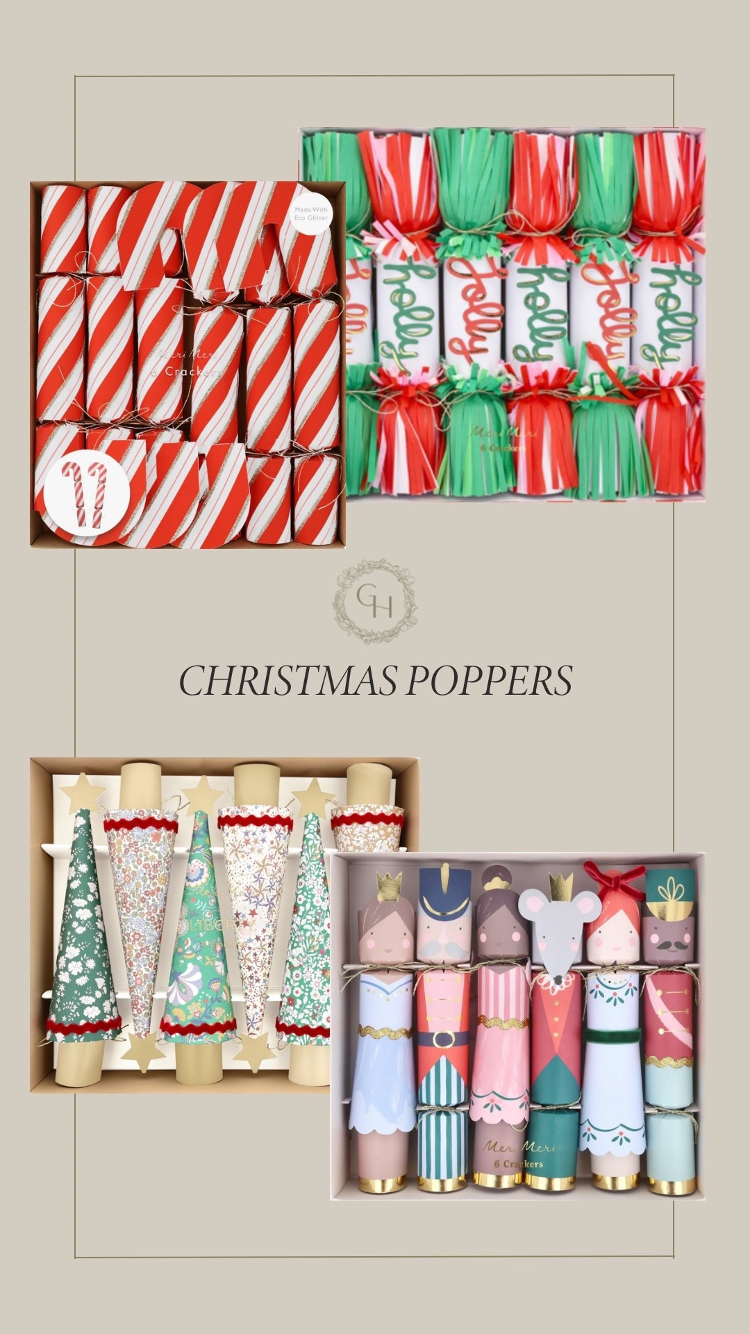 Christmas poppers🎄

#LTKSeasonal #LTKHome #LTKHoliday